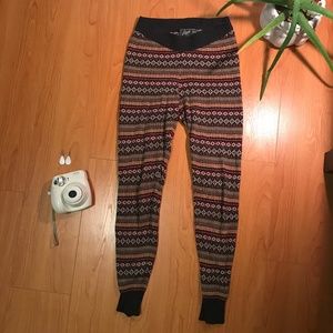 Roots Pattern Leggings warm Pyjamas